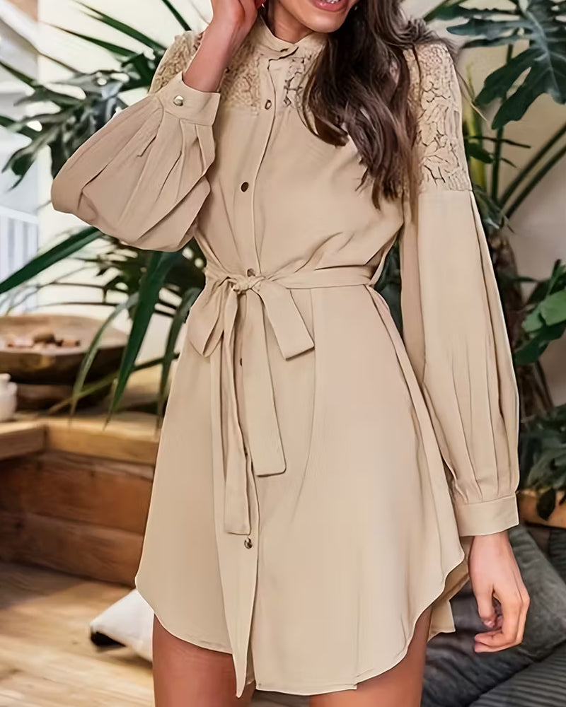 Lace Patchwork Fashion Dress