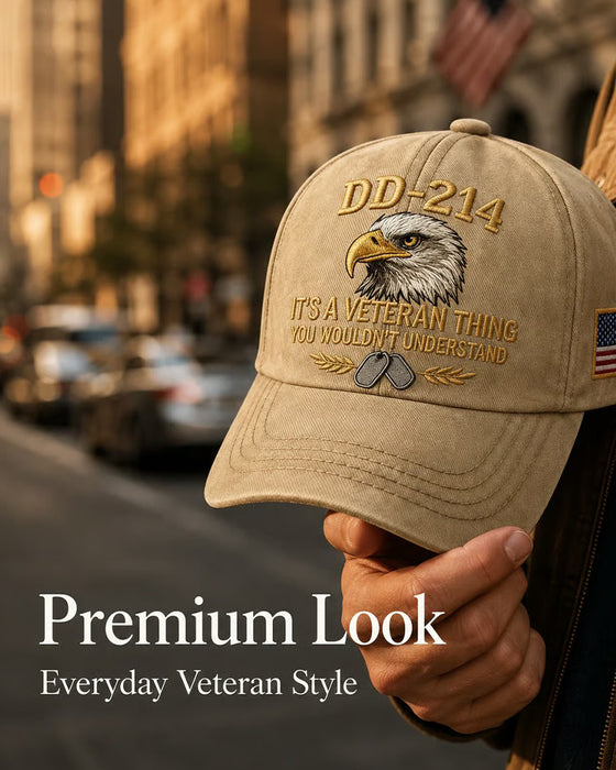 DD-214 Veteran 3D Embroidered Cap