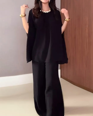 Beaded Fashion Design Loose Blouse