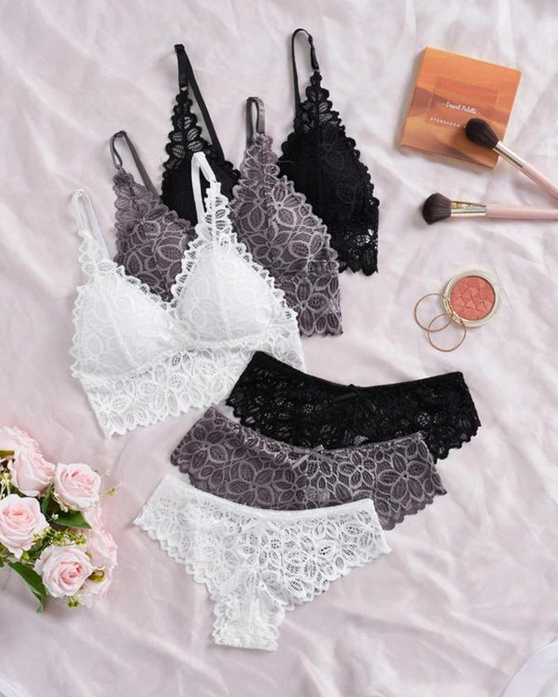Women's Lace Romantic Underwear Set