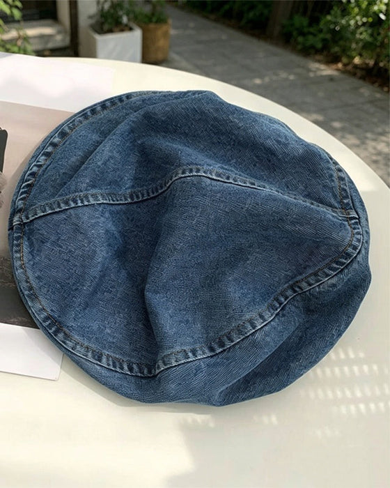 Women'sVintage Denim Beret