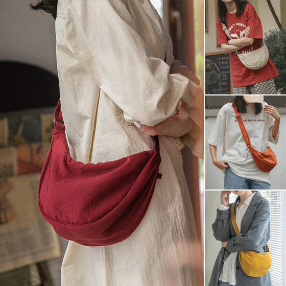 Simple Women Dumpling Shoulder Bag