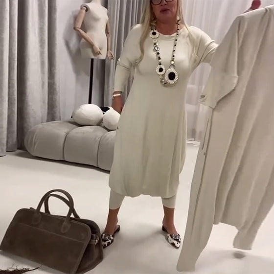 Solid Color Long Sleeve Casual Jumpsuit