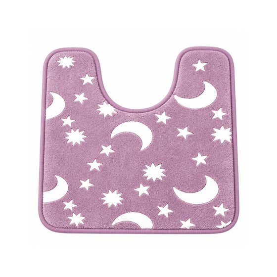Glow-in-the-dark coral fleece floor mat