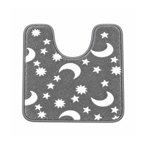 Glow-in-the-dark coral fleece floor mat