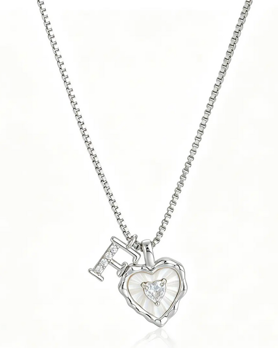 A–Z Micro Pave Letter Pendant Necklace