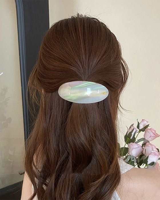 One-word Pone Tail Hairpin Advanced Sense Bangs Clip Half Tie Hair Spring Clip Side Clip Hair Accessories