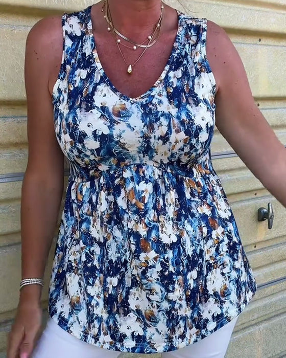 Sexy Printed Sleeveless Tank Top