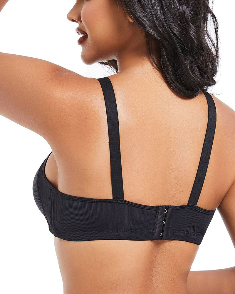 Three-Row Hook Bra