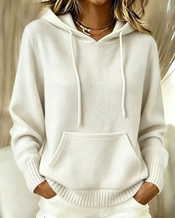 Solid Color Long Sleeve Pullover