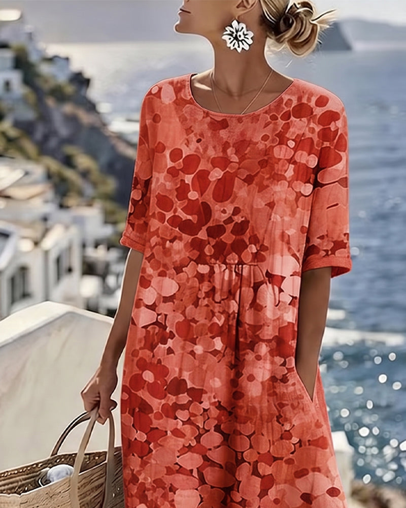 Printed Loose Dress