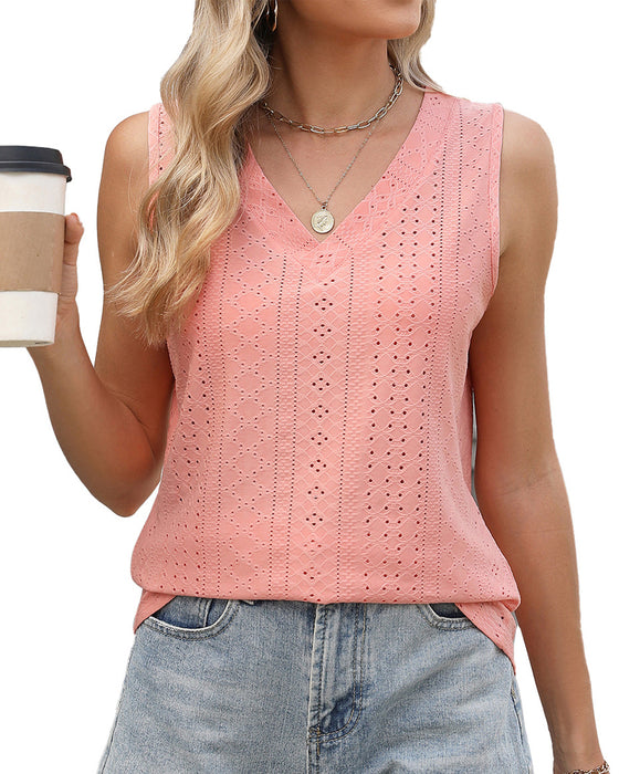 Casual Solid Color Tank Top