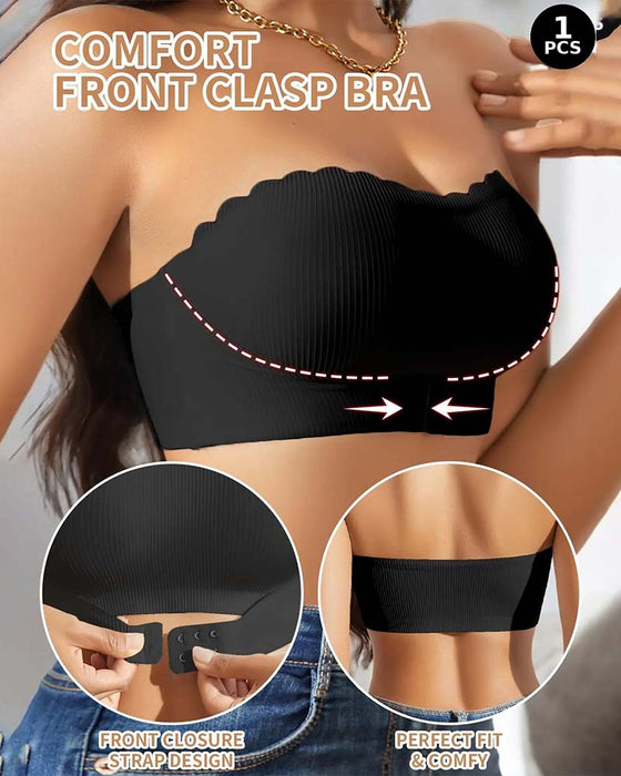 Women's Wave-Edge Strapless Lingerie