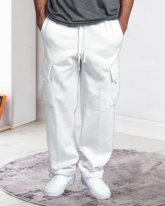 Men's Straight Cargo Trousers Pants