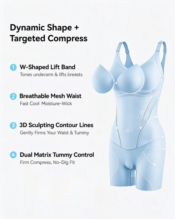 Cooling Tummy Control Butt-Lift Shapewear Bodysuit