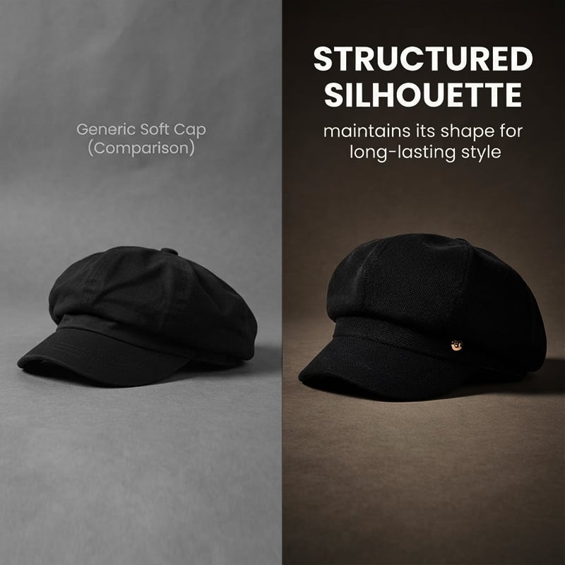 British-Style Newsboy Cap