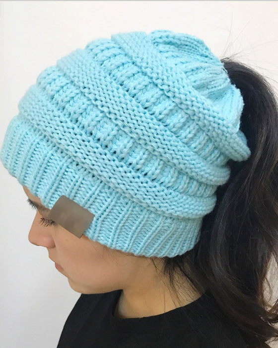 Chic & Cozy Cable Knit Hat for Fall and Winter