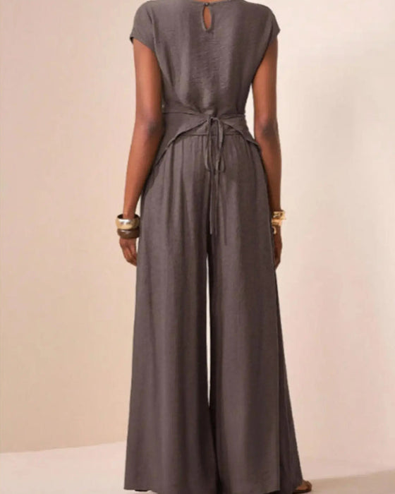 Cross Straps Two-Piece Set