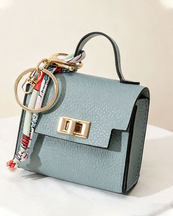 Mini Square Bag Pendant Keychain