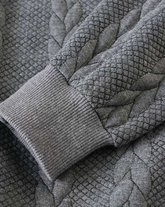 🔥Special Offers - Men's Casual Half-Zip Cable Knit Pullover