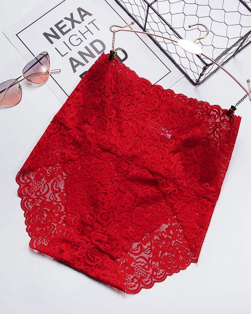 High Waist Pretty Lace Panties