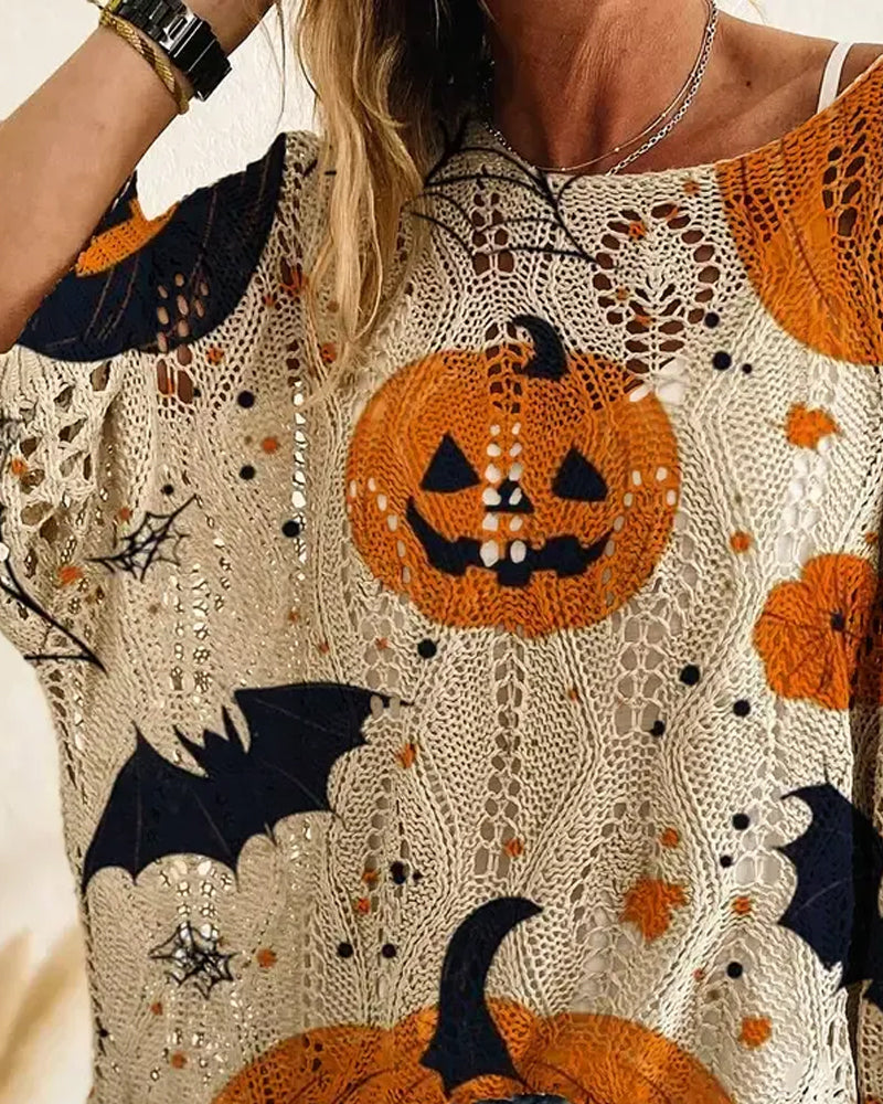 Round Neck Cutout Pullover