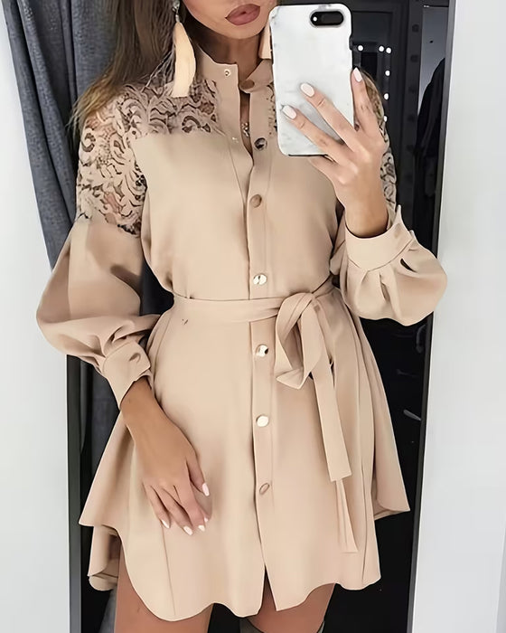 Lace Patchwork Fashion Dress