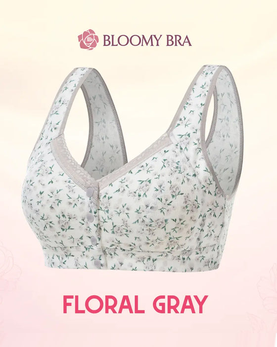Front Button Comfortable Wireless Lift Bra