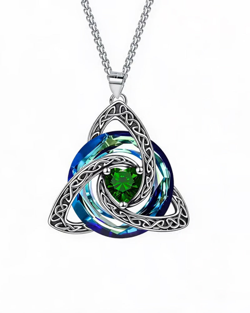 Birthstone Celtic Trinity Knot Necklace ✨