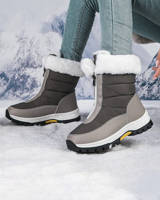 Women’s Non-Slip Warm Zipper Snow Boots