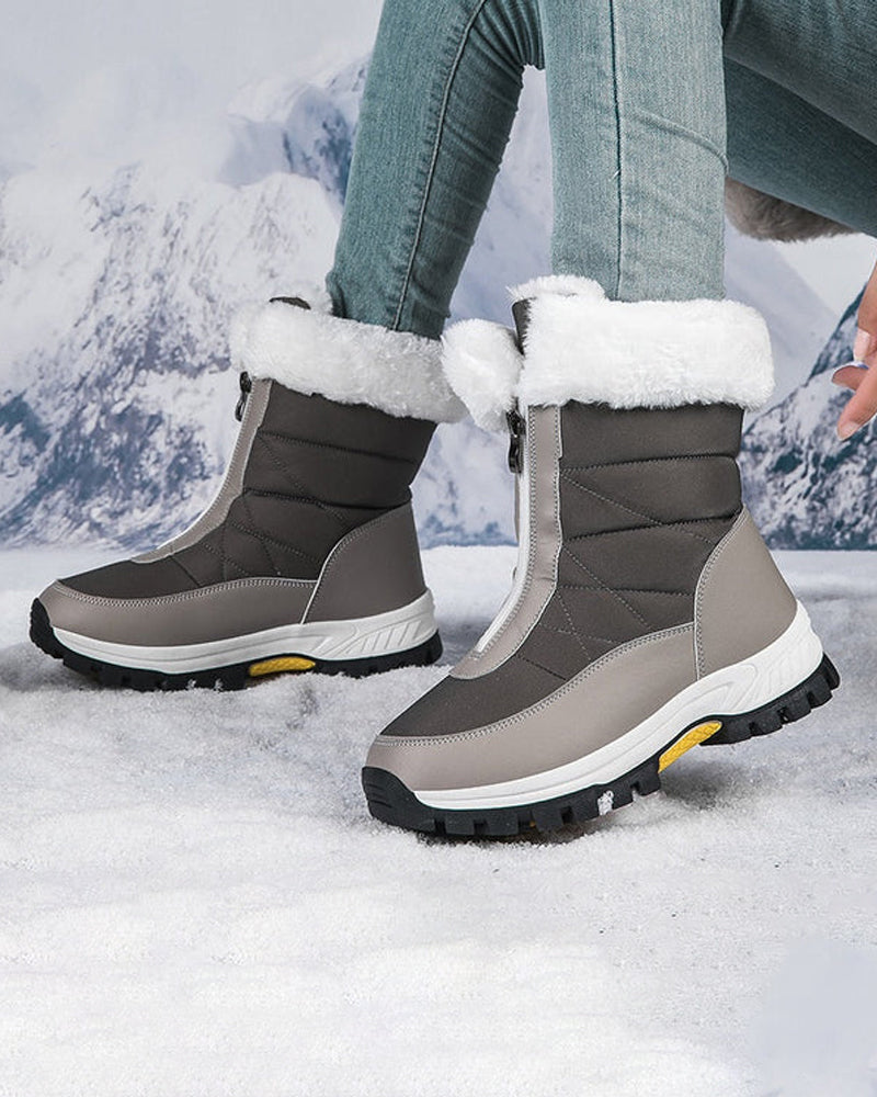 Women’s Non-Slip Warm Zipper Snow Boots