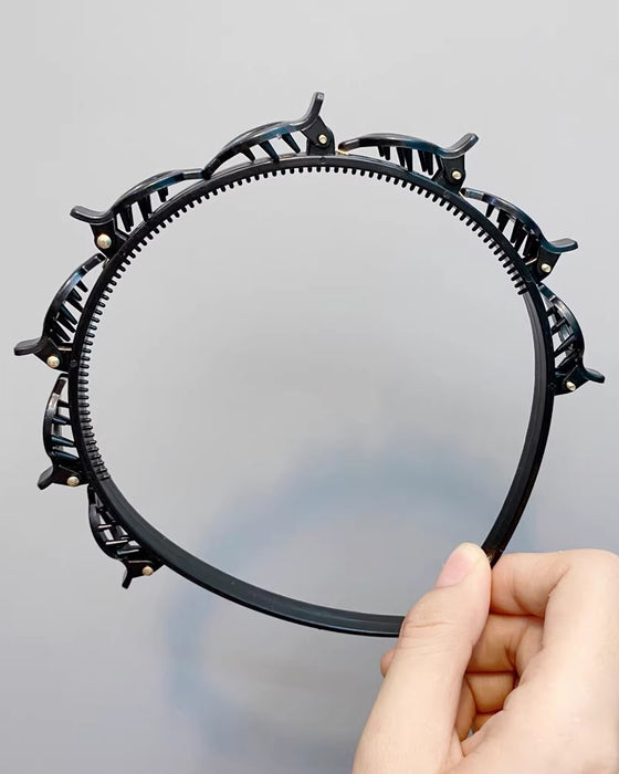 Hairstyle Headband With Clips