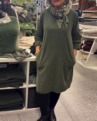 Long Sleeve Loose Plus Size Dress