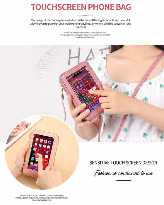 Solid Color Fashion Crossbody Phone Bag
