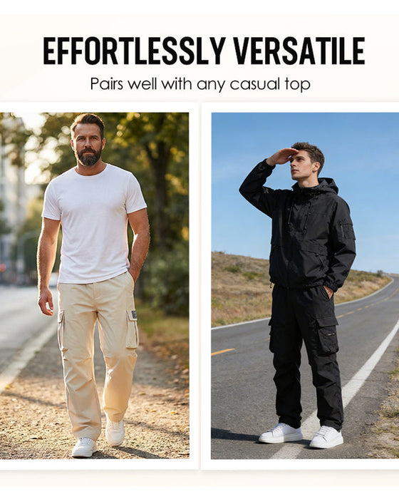 ✨ Men's Cargo Pants – Multi-Pockets, Stretch, Casual ✨
