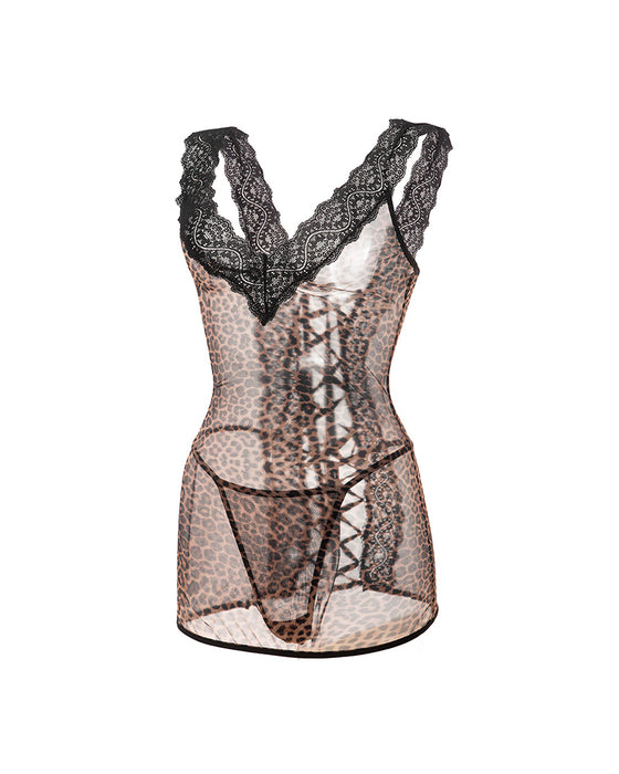 Sexy Strappy Lace Nightgown