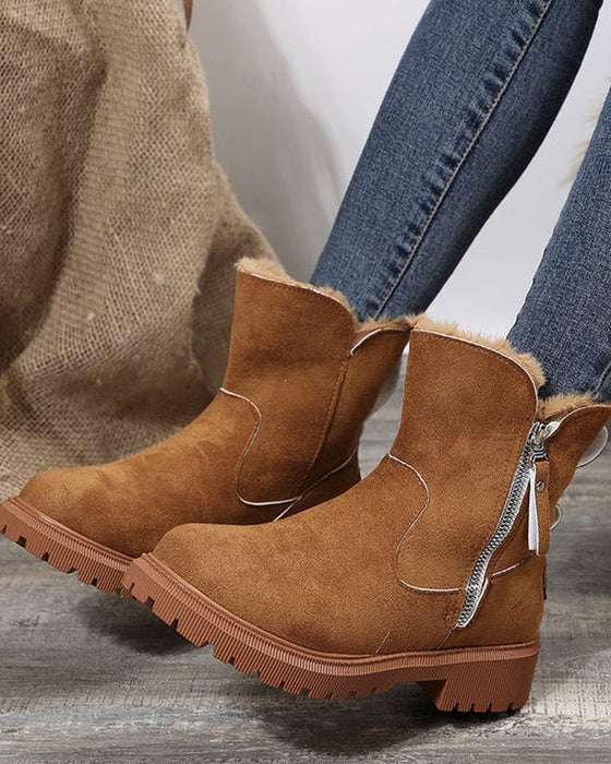 Women's Winter Fleece Snow Boots