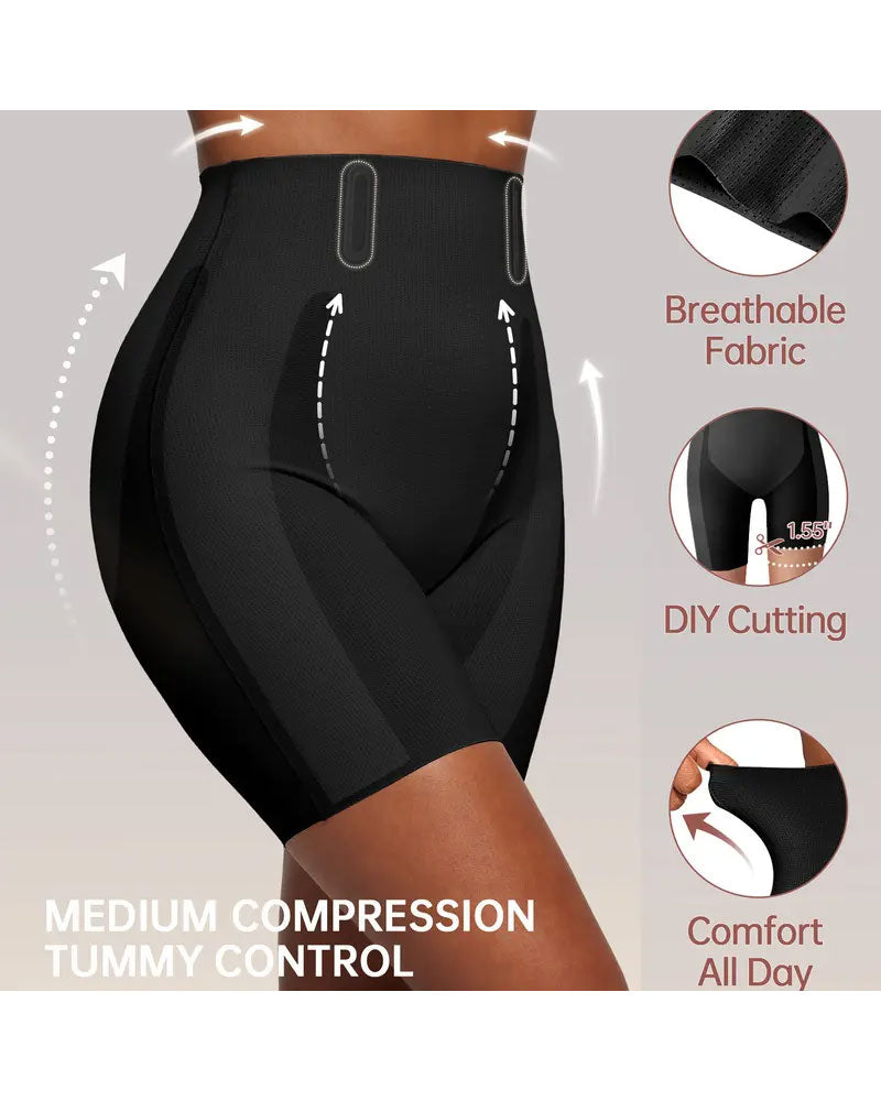 Tummy Control Shapewear Breathable Comfortable Shorts for Women Butt Lifting Body Shaper Shorts High Waisted Seamless Girdles Under Dress