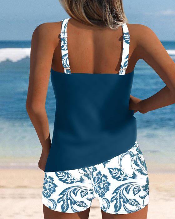 Two-Piece Printed Tankini