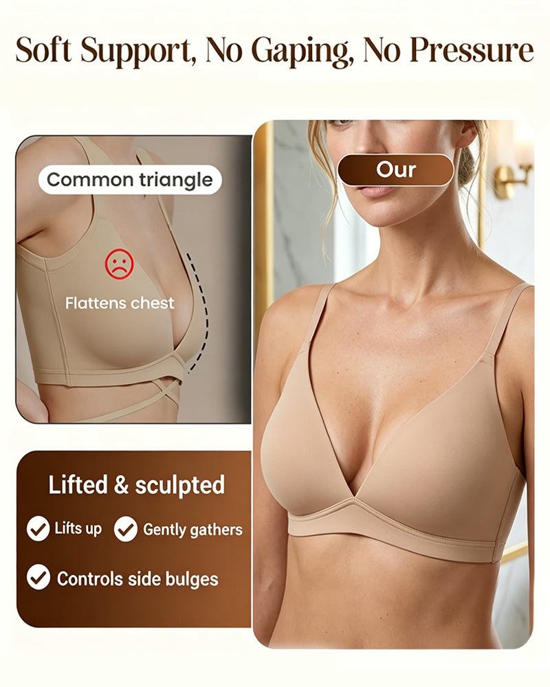 Sexy Wirefree Solid Color Lingerie