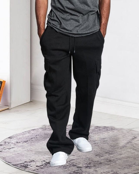 Men's Straight Cargo Trousers Pants