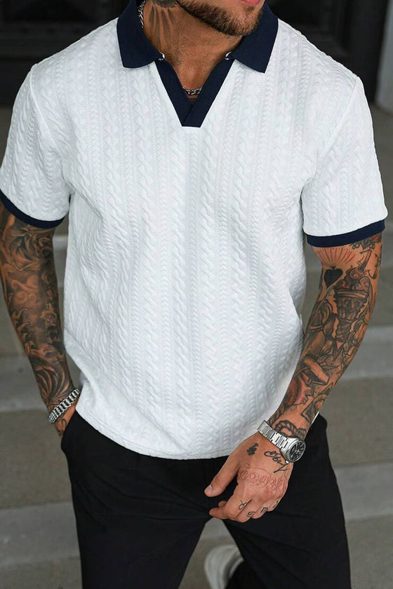 Men's Jacquard Knit Shirt