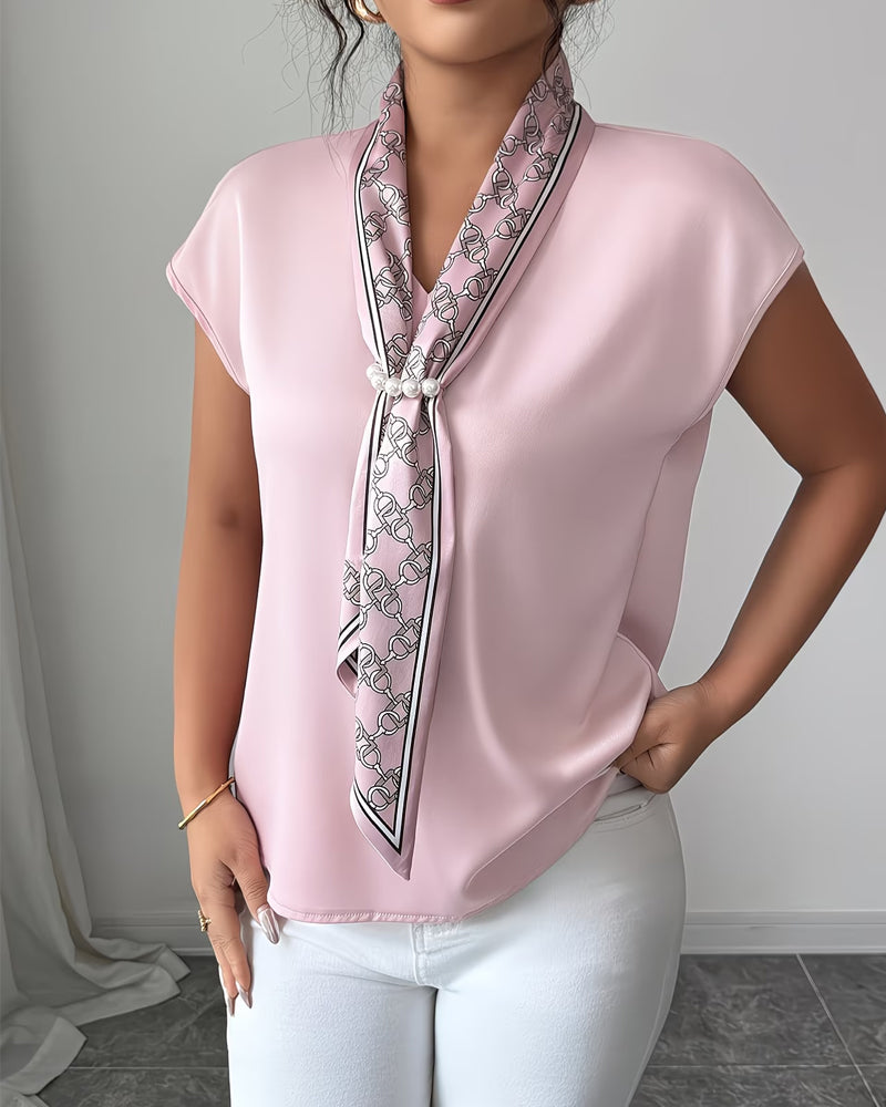 Short Sleeve V-Neck Fashion T-Shirt