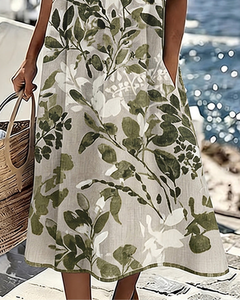 Printed Shift Dress