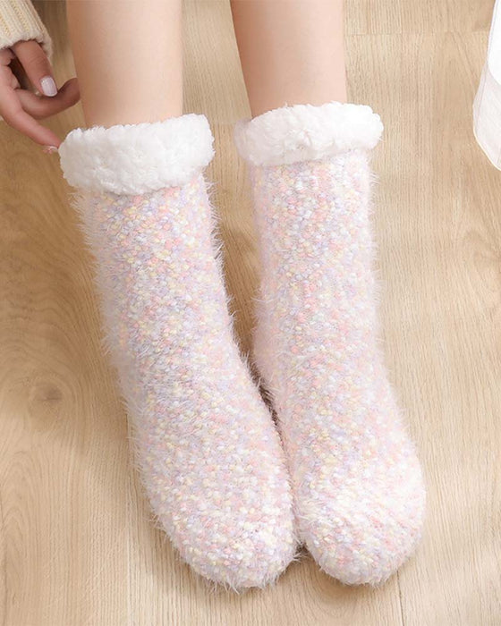 Cozy Lounge Slipper Socks with Grippers
