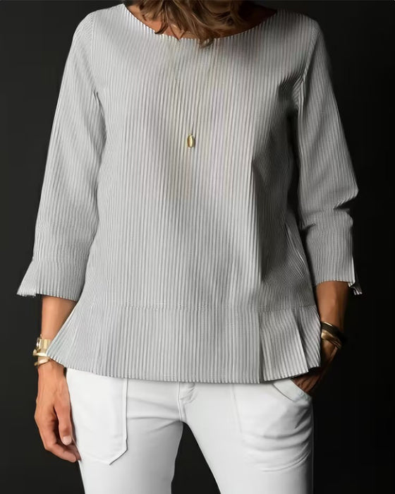 Striped Crew Neck Top