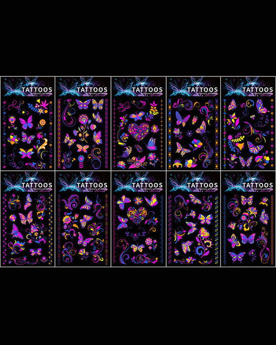 Fluorescent Tattoo Stickers