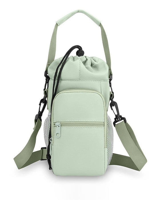 Multi-Pocket Bottle Bag with Phone Holder for Hiking, Travel & Daily Use