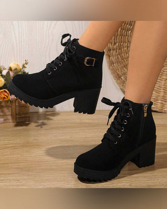 Chunky Platform Ankle Boots