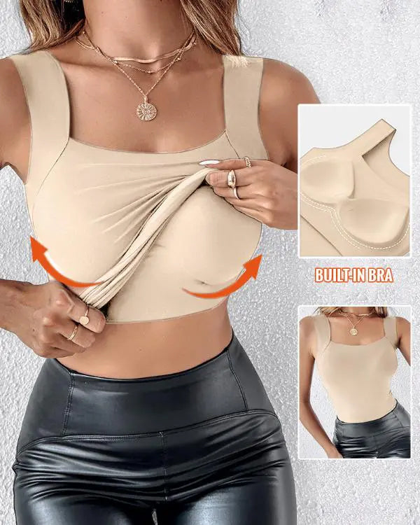 🔥Tank U Neck Shapewear Built-in Bra